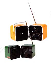 Il Cubo Brionvega, la piu' famosa radio portatile a transistor. Design di Marco Zanuso e Richard Sap