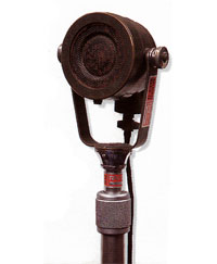 Microfono dinamico Western Electric utilizzato in esterno e in studio, 1938-1948