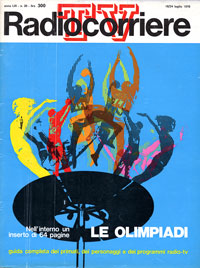Olimpiadi di Montreal, copertina Radiocorriere n. 29, 1976 anno 1976