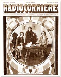 Copertina Radiocorriere n. 2, 1931 anno 1931