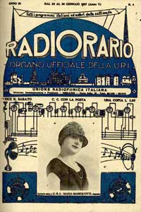 Copertina Radio Orario n. 4, 1927