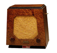 Radioricevitore Fert, mobiletto metallico, altoparlante elettromagnetico incorporato, 1931