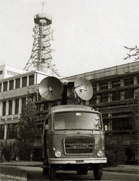 Pullman attrezzato per riprese audio e televisive in diretta europea, 1965