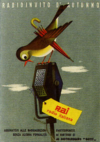 Cartolina di G. Rossetti per la campagna promozionale 