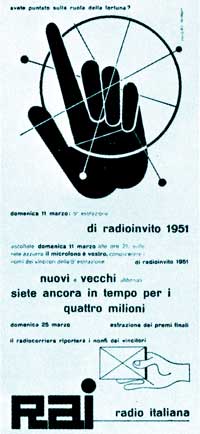 Bozzetto di Carboni per la propaganda radiofonica (1951)