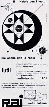 Bozzetto di Carboni per la propaganda radiofonica (1951)