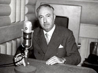 Carlo Emilio Gadda, tra i fondatori del terzo programma radiofonico, 1950