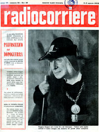 Ruggero Ruggeri nel Luigi XI di Casimir Delavigne, copertina Radiocorriere n.31 1953 anno 1953