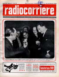 Silvio Gigli incontra Alcide De Gasperi, Radiocorriere n.7, 1949 anno 1949