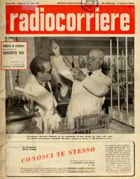 Il professore Giuseppe Tallarico in copertina sul RAdiocorriere n. 9, 1951 anno 1951