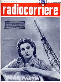 Copertina Radiocorriere n.37, 1949 anno 1949